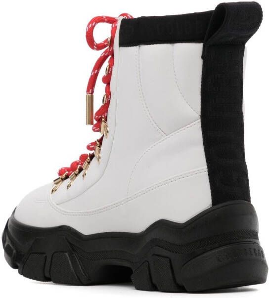 Goldbergh panelled leather hiking boots White