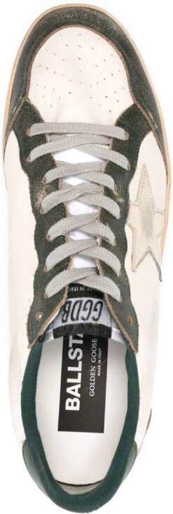 Golden Goose Ball Star distressed leather sneakers Neutrals