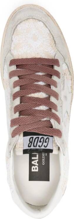 Golden Goose Ball Star embroidered-panels sneakers Neutrals