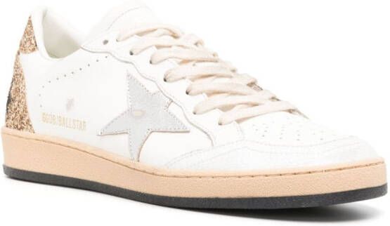 Golden Goose Ball-Star glitter low-top sneakers White