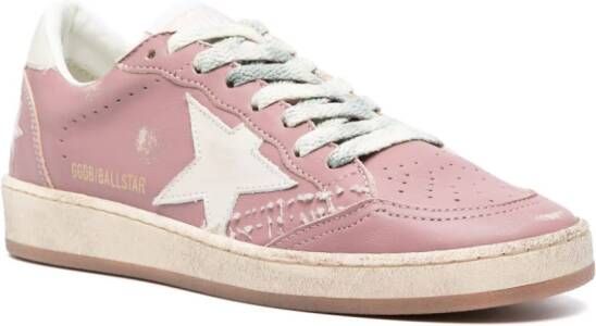 Golden Goose Ball Star leather sneakers Pink