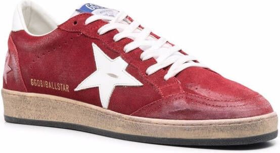 Golden Goose Ball Star low-top sneakers Red