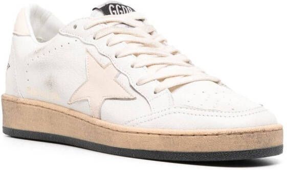 Golden Goose White Ball Star Low-Top Sneakers