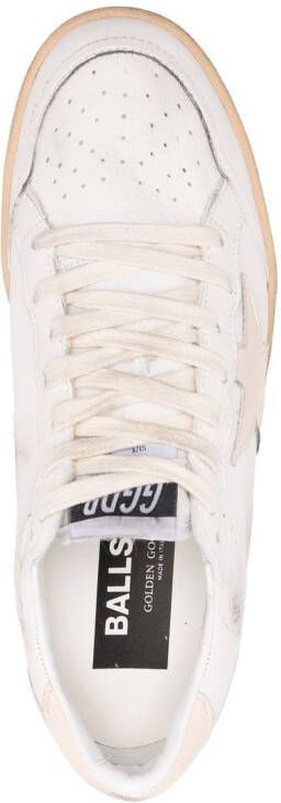 Golden Goose White Ball Star Low-Top Sneakers