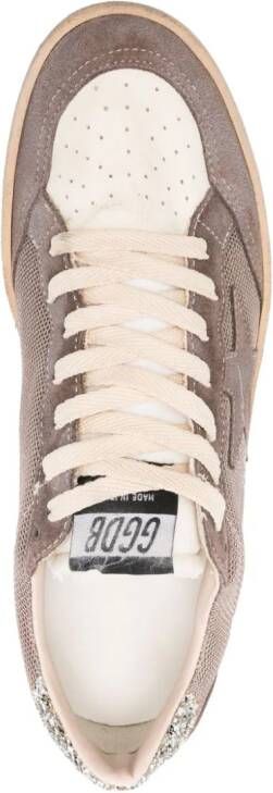 Golden Goose Ball Star panelled sneakers Brown
