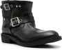 Golden Goose buckled leather ankle boots Black - Thumbnail 2