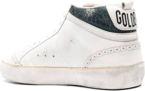 Golden Goose cracked-effect Mid Star sneakers Neutrals