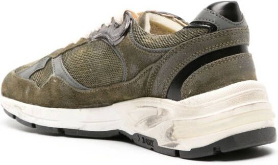 Golden Goose Dad-Star distressed-finish sneakers Green