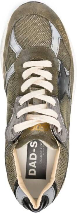 Golden Goose Dad-Star distressed-finish sneakers Green