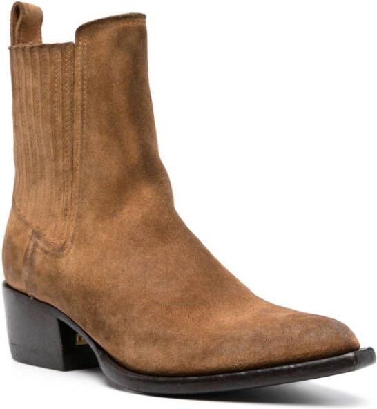 Golden Goose Debbie leather ankle boots Brown