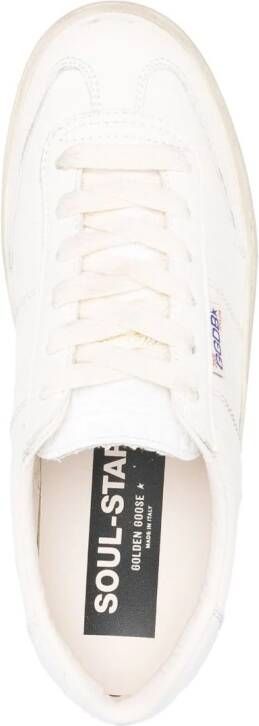 Golden Goose distressed-effect leather sneakers White