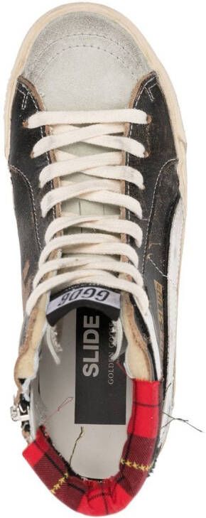 Golden Goose distressed-finish high-top sneakers Black
