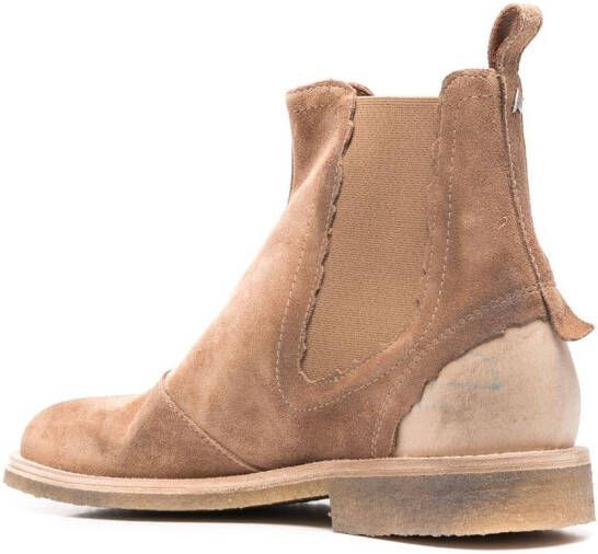 Golden Goose elasticated side-panel detail boots Brown