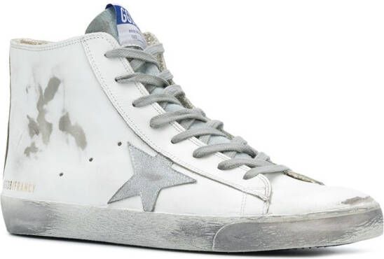 Golden Goose Francy suede patch sneakers White