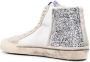 Golden Goose glitter-detail leather high-top sneakers Silver - Thumbnail 3