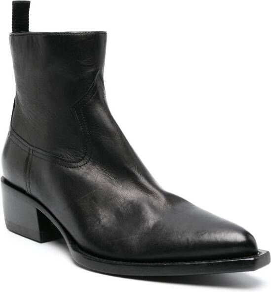 Golden Goose 45mm Debbie leather ankle boots Black