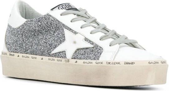 Golden Goose Hi Star glitter-embellished sneakers White