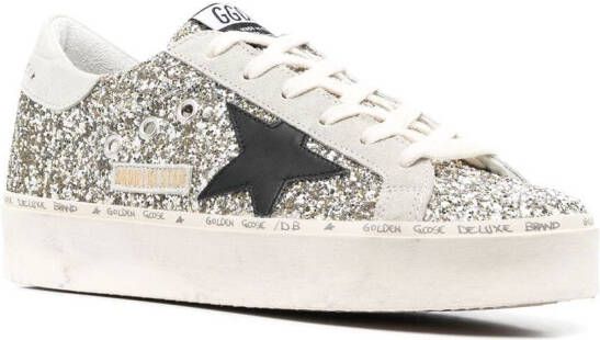 Golden Goose Hi Star glitter sneakers Grey