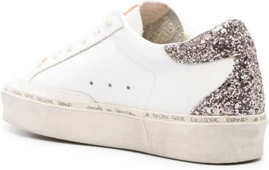 Golden Goose Hi Star glittered sneakers White