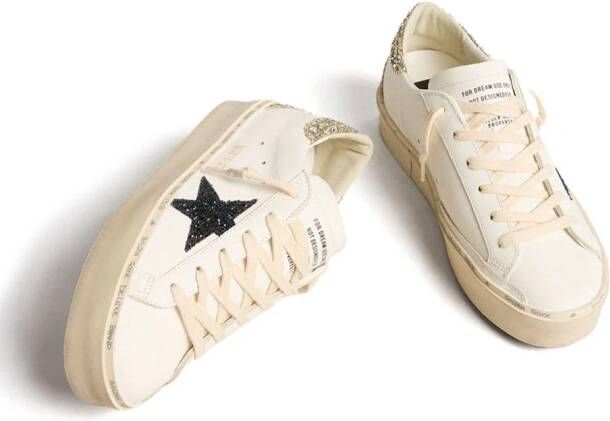 Golden Goose Hi-Star panelled flatform sneakers White