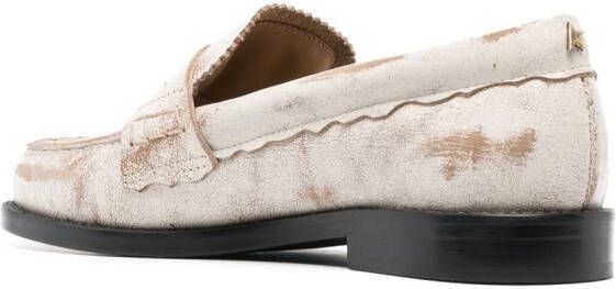 Golden Goose Jerry distressed loafers White