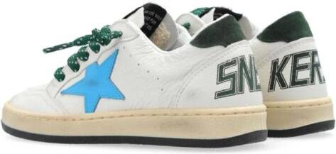 Golden Goose Kids Ball Star New leather sneakers White