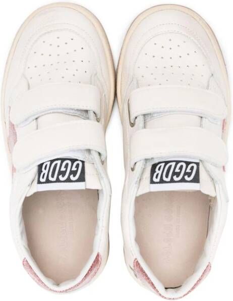 Golden Goose Kids Ball Star touch-strap sneakers White