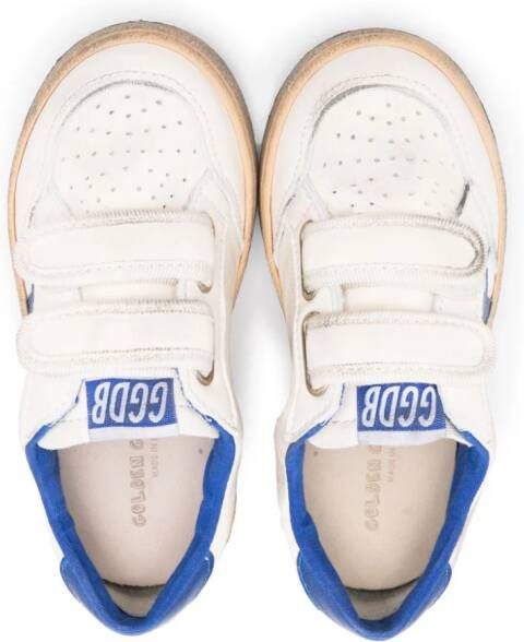 Golden Goose Kids Ballstar touch-strap sneakers White