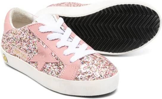 Golden Goose Kids glitter-detail sneakers Pink