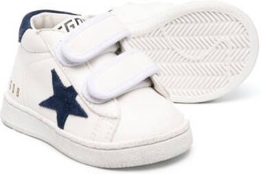 Golden Goose Kids June touch-strap sneakers White