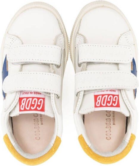 Golden Goose Kids leather star-patch detail sneakers White