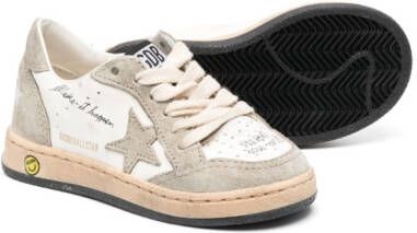 Golden Goose Kids logo-patch sneakers White