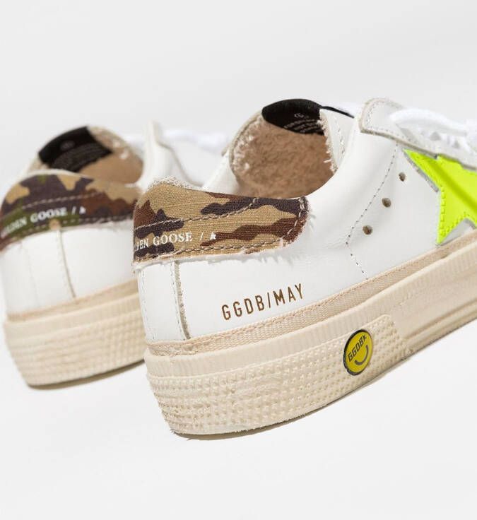 Golden Goose Kids May lace-up sneakers White