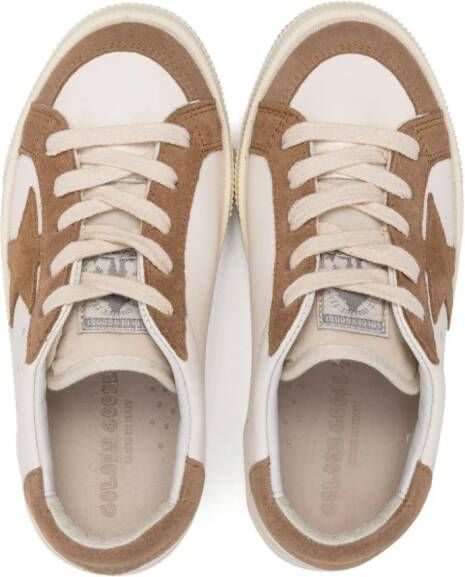 Golden Goose Kids May Star distressed-effect sneakers Neutrals