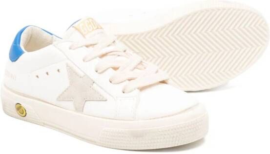 Golden Goose Kids May star-patch sneakers White