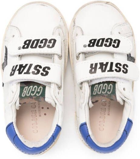 Golden Goose Kids Old School distress-effect sneakers White