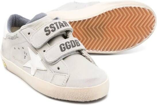 Golden Goose Kids Old School suede sneakers Grey