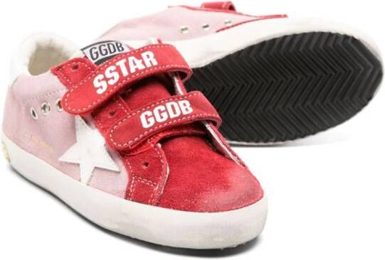 Golden Goose Kids Old School suede sneakers Pink
