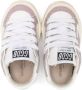 Golden Goose Kids panelled low-top leather sneakers White - Thumbnail 3