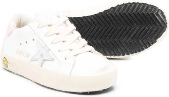 Golden Goose Kids patch-embellished low-top sneakers White
