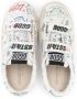Golden Goose Kids sketch-print touch-strap leather sneakers White - Thumbnail 3