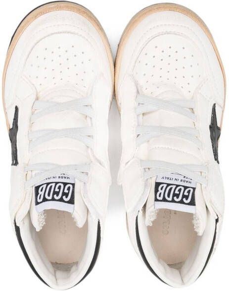 Golden Goose Kids Sky Star high-top leather sneakers White