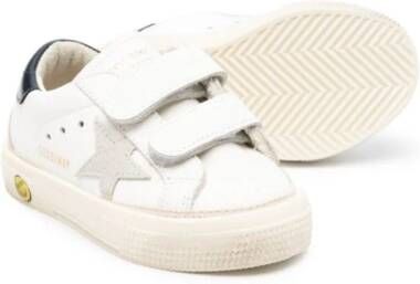 Golden Goose Kids Star-patch leather sneakers White
