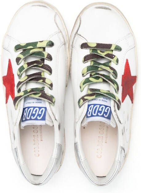 Golden Goose Kids Super Star lace-up sneakers White