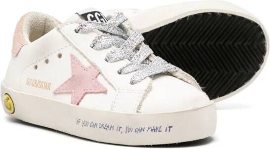 Golden Goose Kids Super Star leather sneakers White
