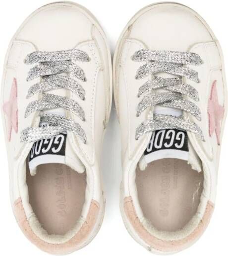 Golden Goose Kids Super Star leather sneakers White