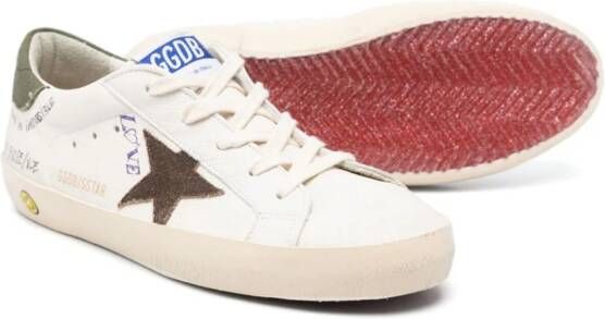 Golden Goose Kids Super-Star leather sneakers White