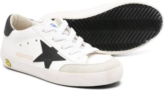 Golden Goose Kids Super-Star Penstar leather sneakers White