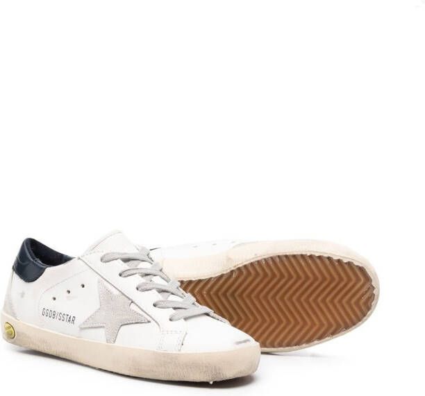 Golden Goose Kids Superstar lace-up trainers White