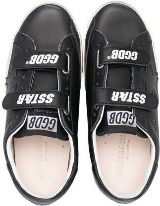Golden Goose Kids Superstar leather sneakers Black